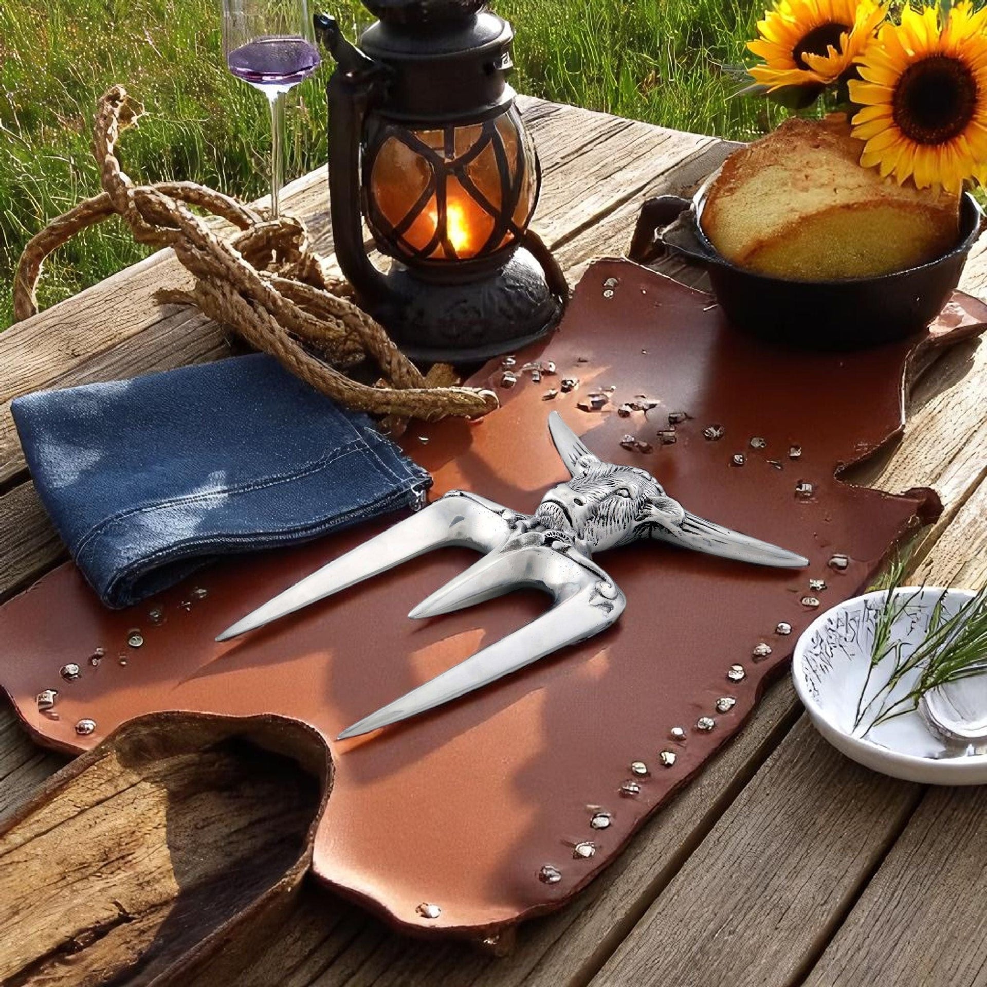 Steer Carving Fork Arthur Court Designs