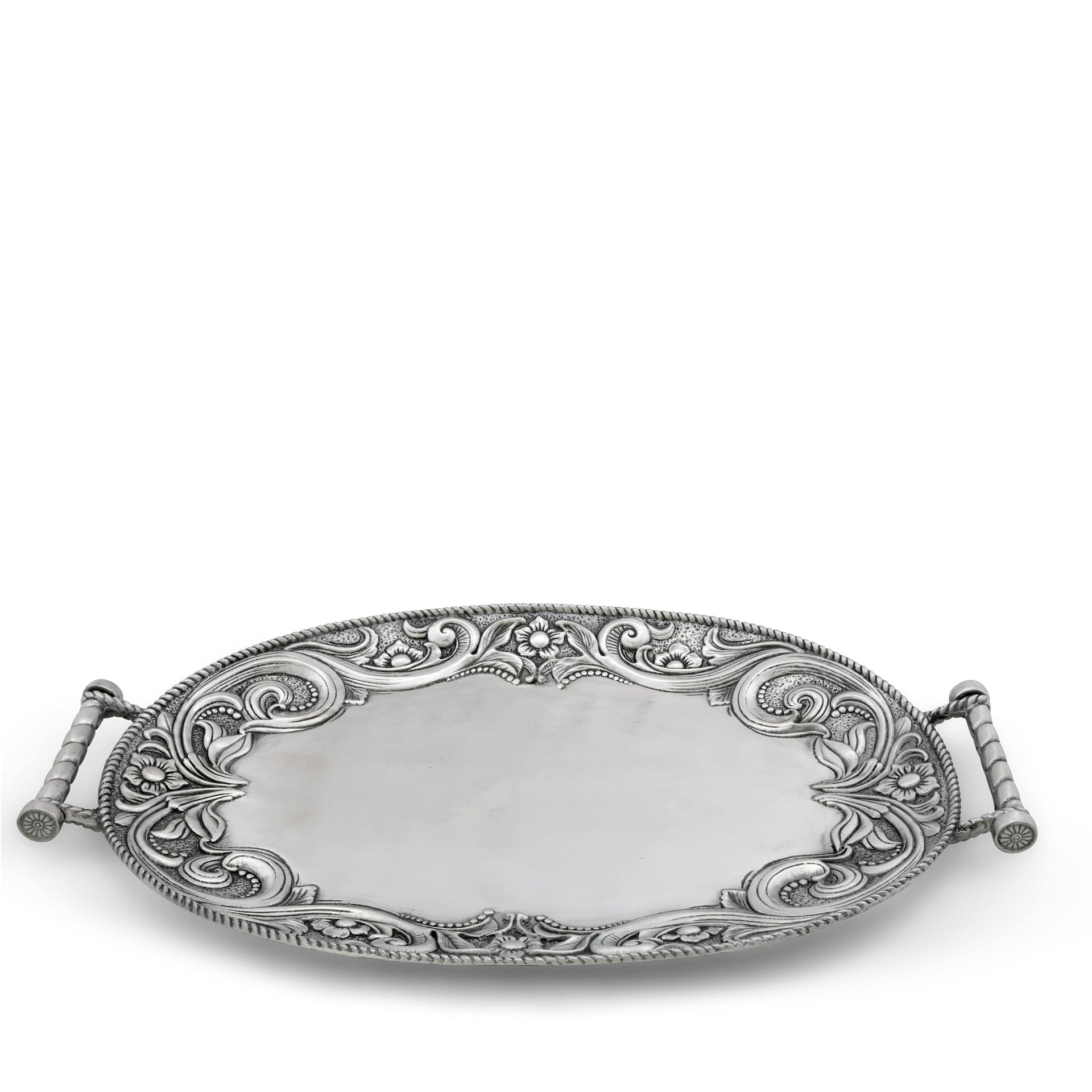 Western Leather Serving Tray Arthur Court Designs