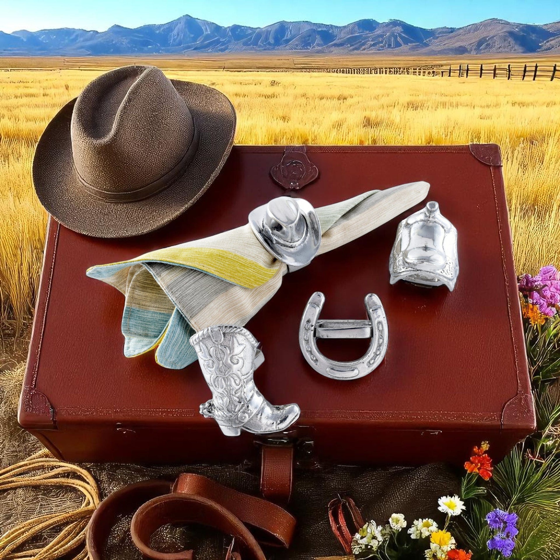 Western Napkin Rings Arthur Court Designs