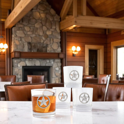 Western Star Bar Glasses Set of 4