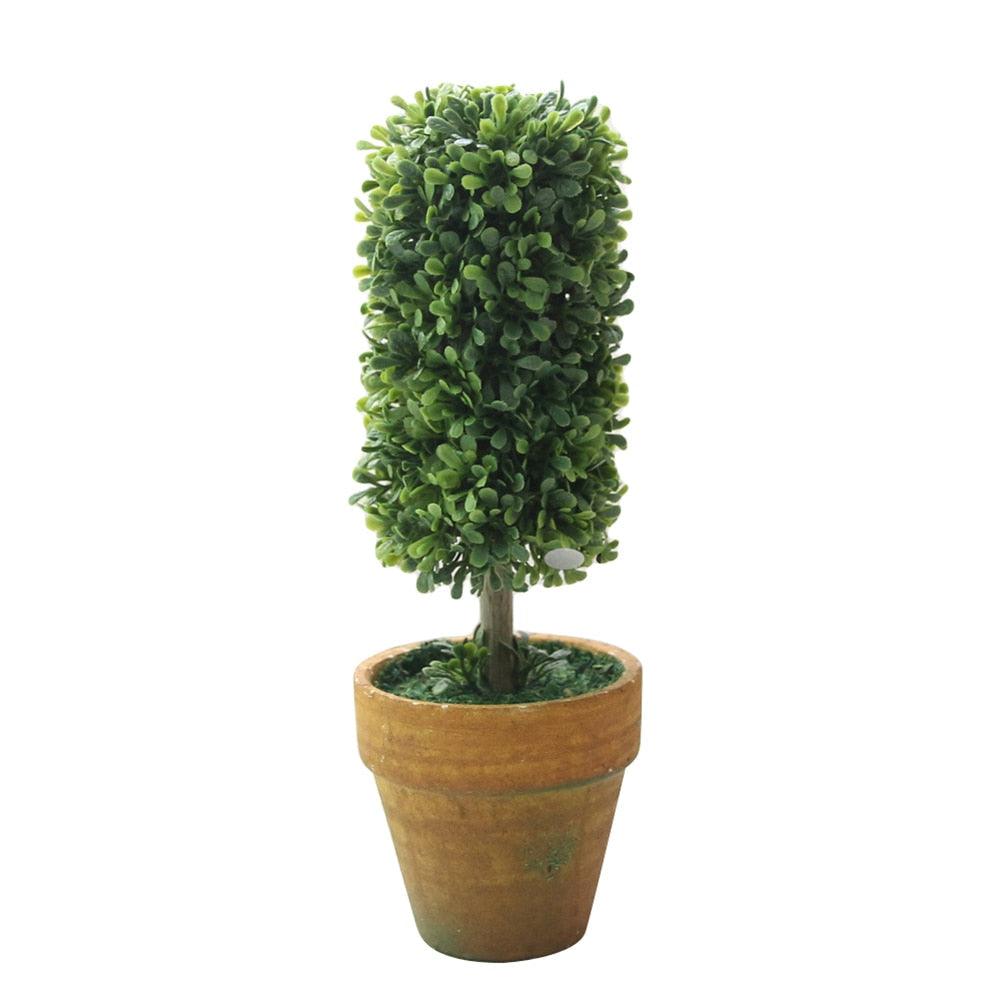 Artificial 1 Pc Heart Star Round Potted Decor  Bonsai  Ornament Home Garden Wedding Party Decor Home Decoration