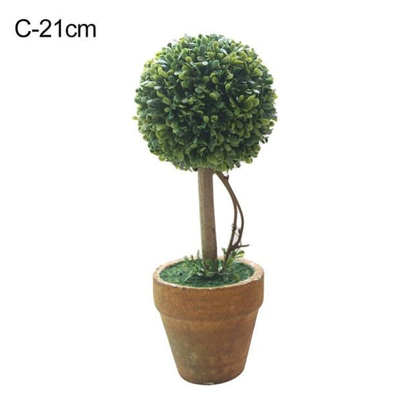 Artificial 1 Pc Heart Star Round Potted Decor  Bonsai  Ornament Home Garden Wedding Party Decor Home Decoration