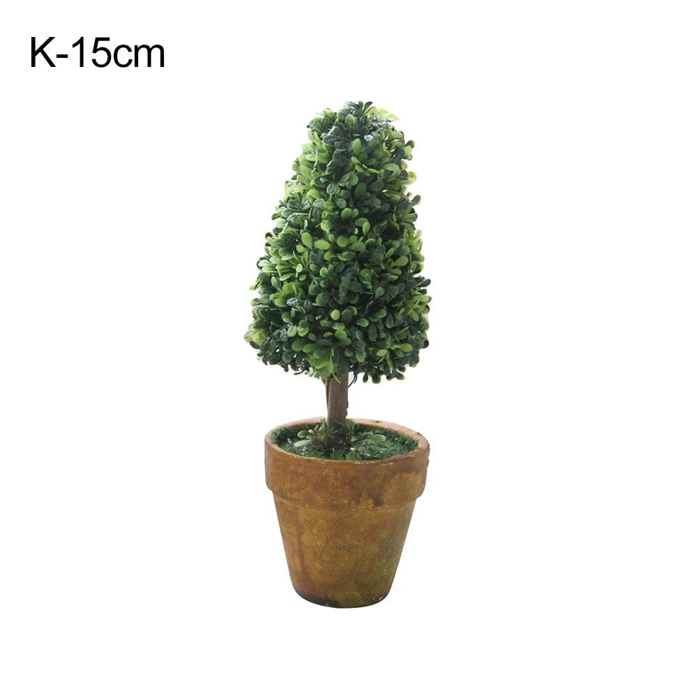 Artificial 1 Pc Heart Star Round Potted Decor  Bonsai  Ornament Home Garden Wedding Party Decor Home Decoration