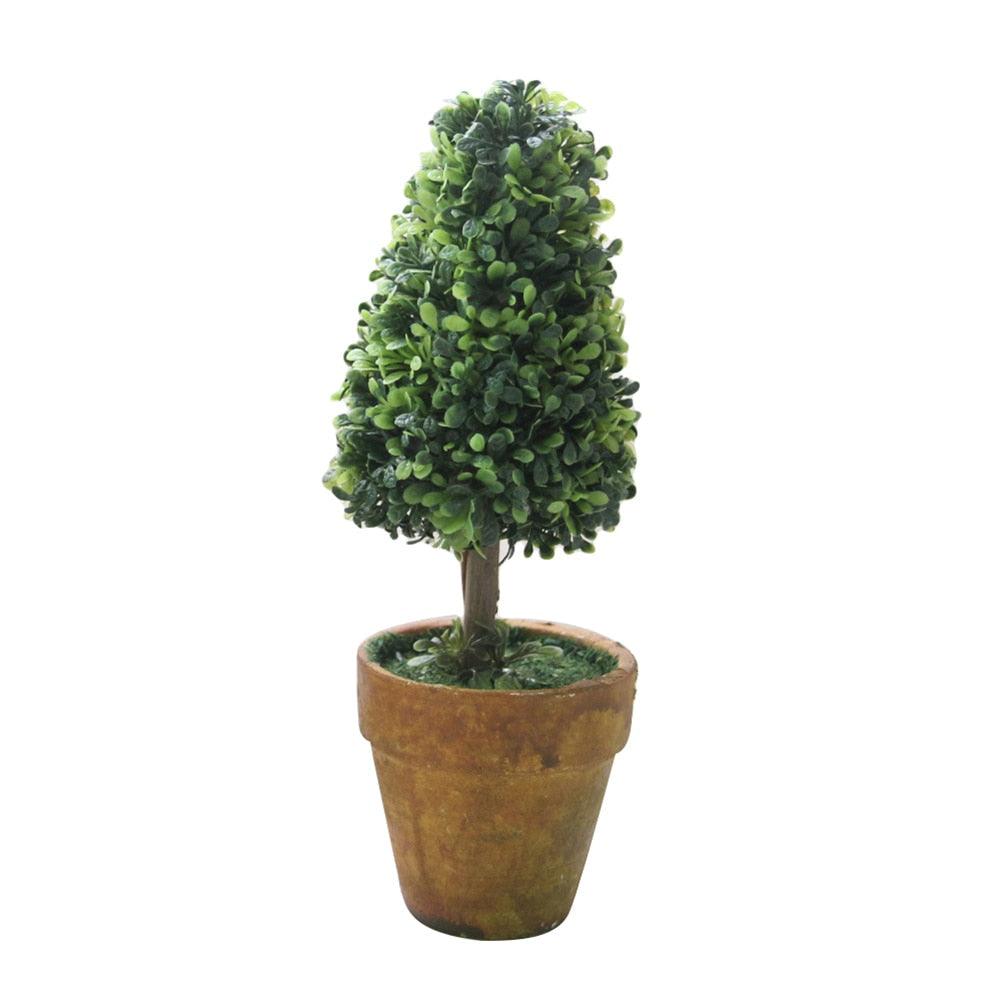 Artificial 1 Pc Heart Star Round Potted Decor  Bonsai  Ornament Home Garden Wedding Party Decor Home Decoration