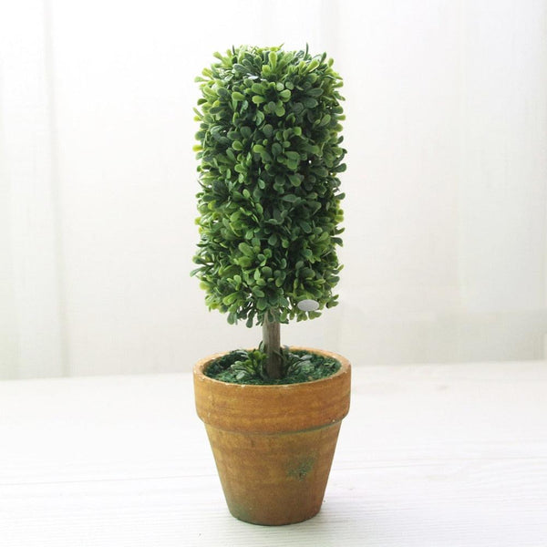 Artificial 1 Pc Heart Star Round Potted Decor  Bonsai  Ornament Home Garden Wedding Party Decor Home Decoration