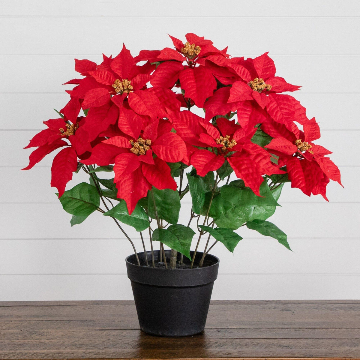 22” Artificial Poinsettia Plant
