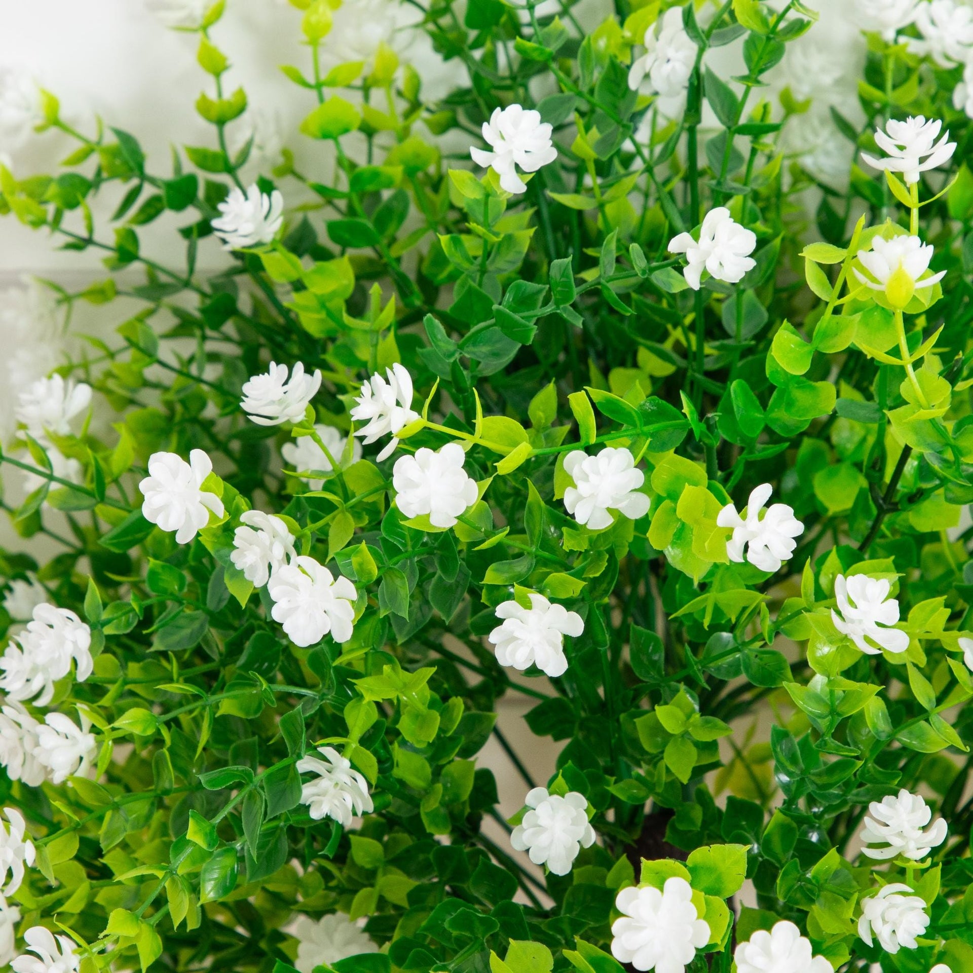 26” UV Resistant Artificial Flowering Rose Bush with Integrated Ground Stake (Indoor/Outdoor) - Set of 2