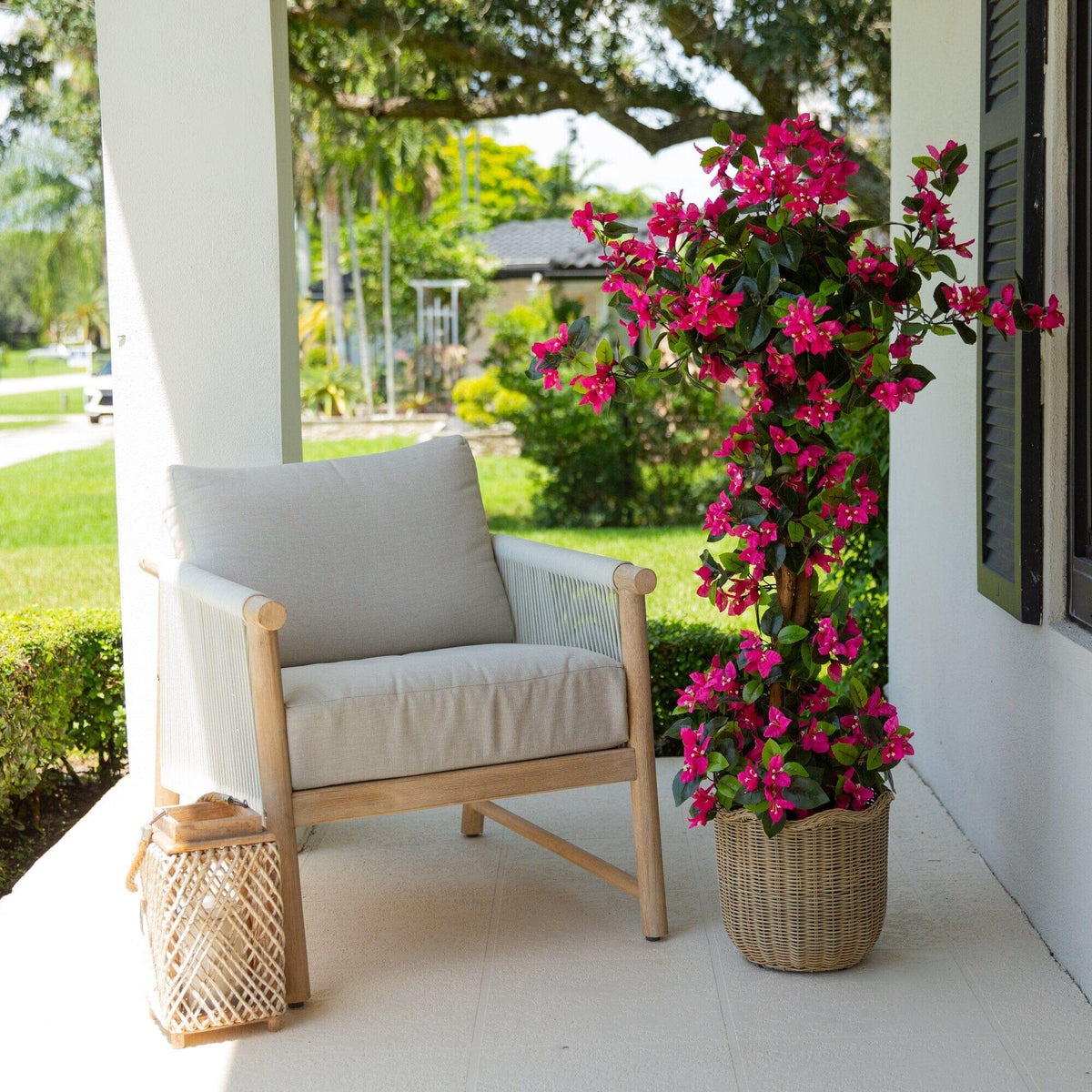 4' UV Resistant Artificial Spiral Bougainvillea Tree (Indoor/Outdoor)