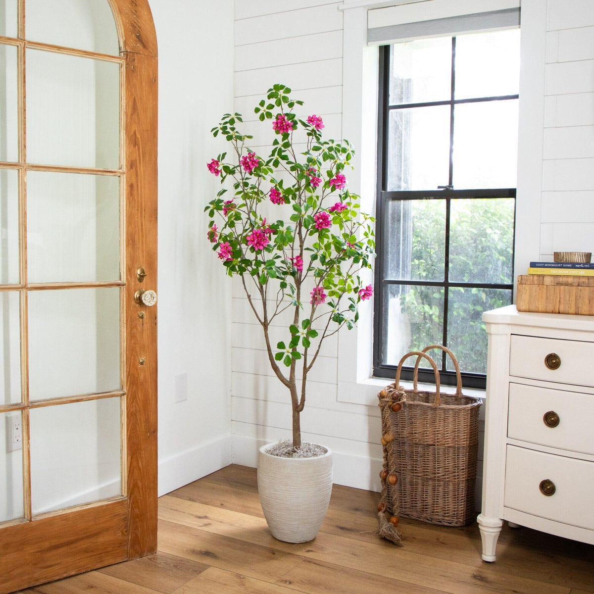 5' Artificial Dogwood Tree with Real Touch Leaves