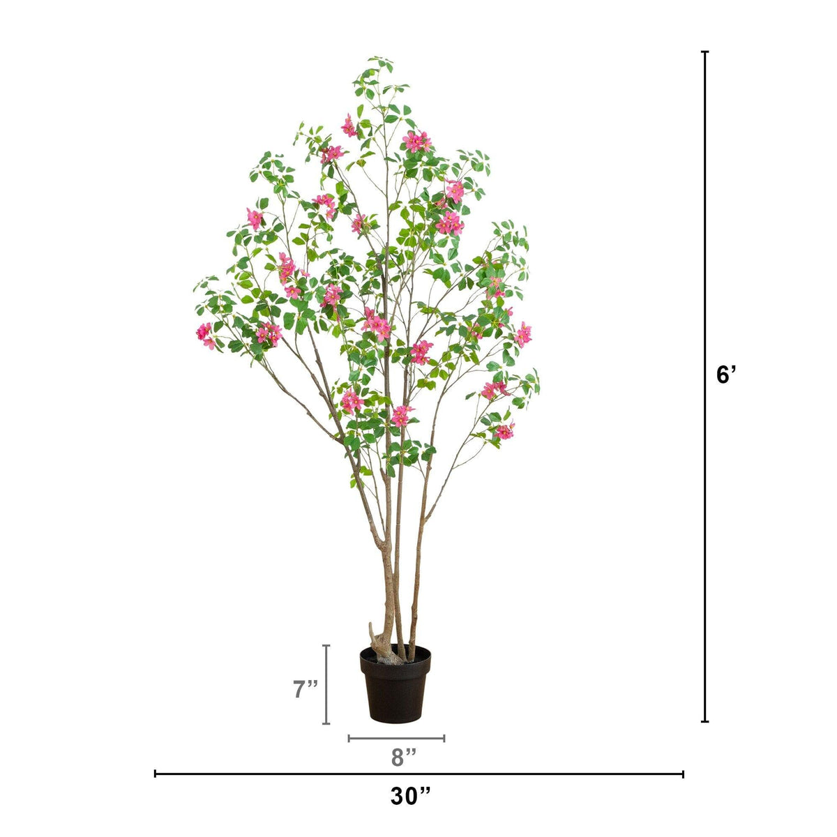 6' Artificial Dogwood Tree with Real Touch Leaves