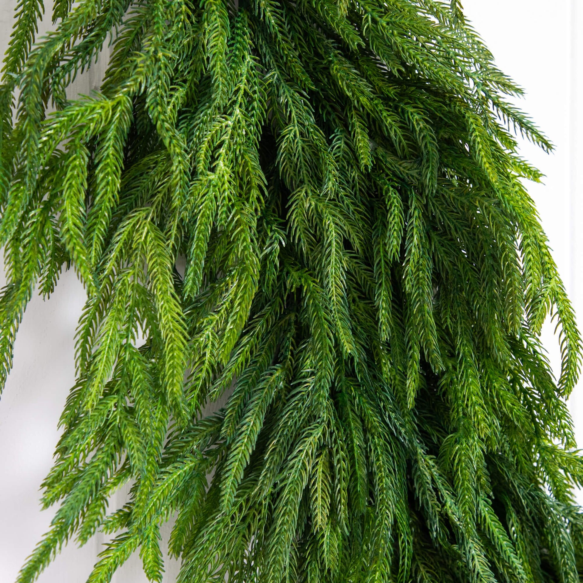 8' Artificial Real Touch Norfolk Island Pine Garland with Natural Look