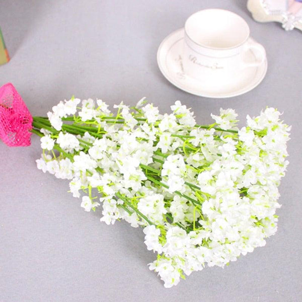 Artificial Baby Breath Gypsophila Flowers Bouquets Fake Silicone Plant Floral Bouquets Arrangement For Wedding Home Hotel Party Decoration