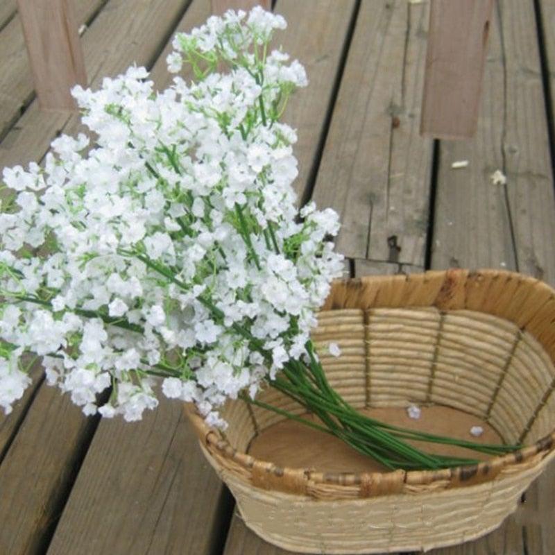 Artificial Baby Breath Gypsophila Flowers Bouquets Fake Silicone Plant Floral Bouquets Arrangement For Wedding Home Hotel Party Decoration