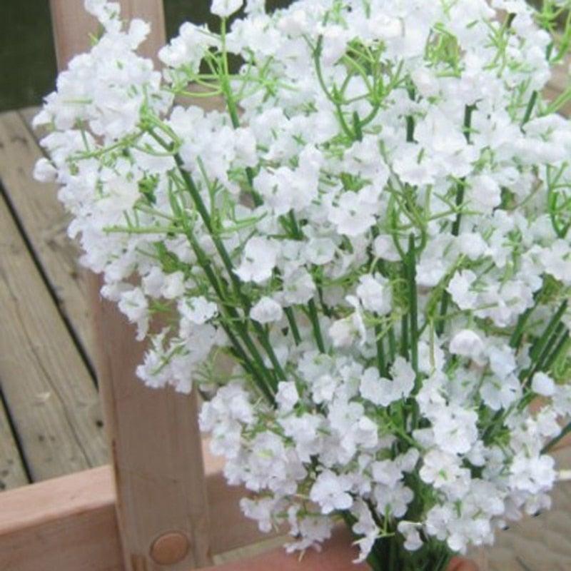 Artificial Baby Breath Gypsophila Flowers Bouquets Fake Silicone Plant Floral Bouquets Arrangement For Wedding Home Hotel Party Decoration
