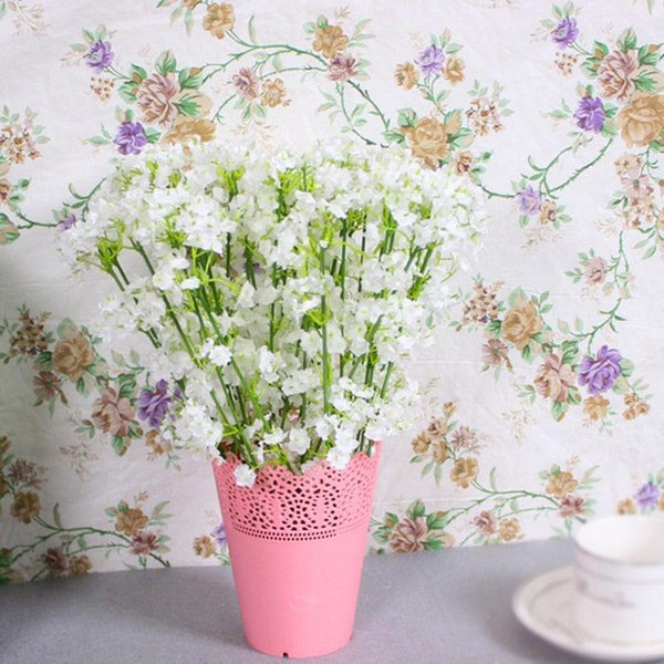 Artificial Baby Breath Gypsophila Flowers Bouquets Fake Silicone Plant Floral Bouquets Arrangement For Wedding Home Hotel Party Decoration