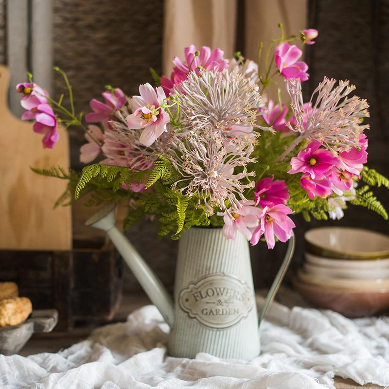 Artificial Silk Flower Bouquet Pink Daisy  20
