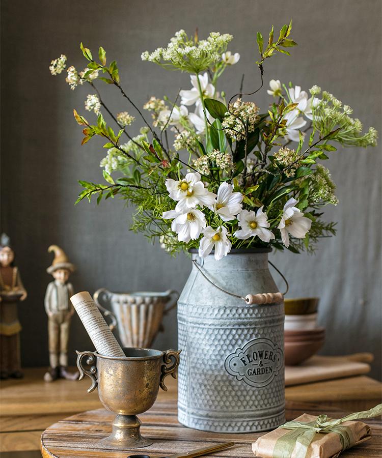 Artificial Flower Bouquet Spring Daisy Greenery Mix 24