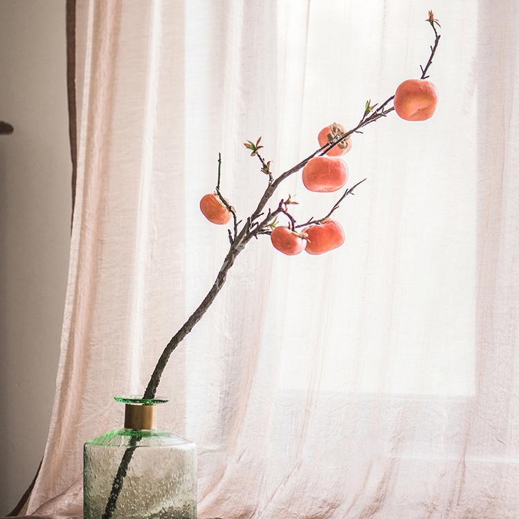 Artificial Fruit Persimmon Fruit Stem 43