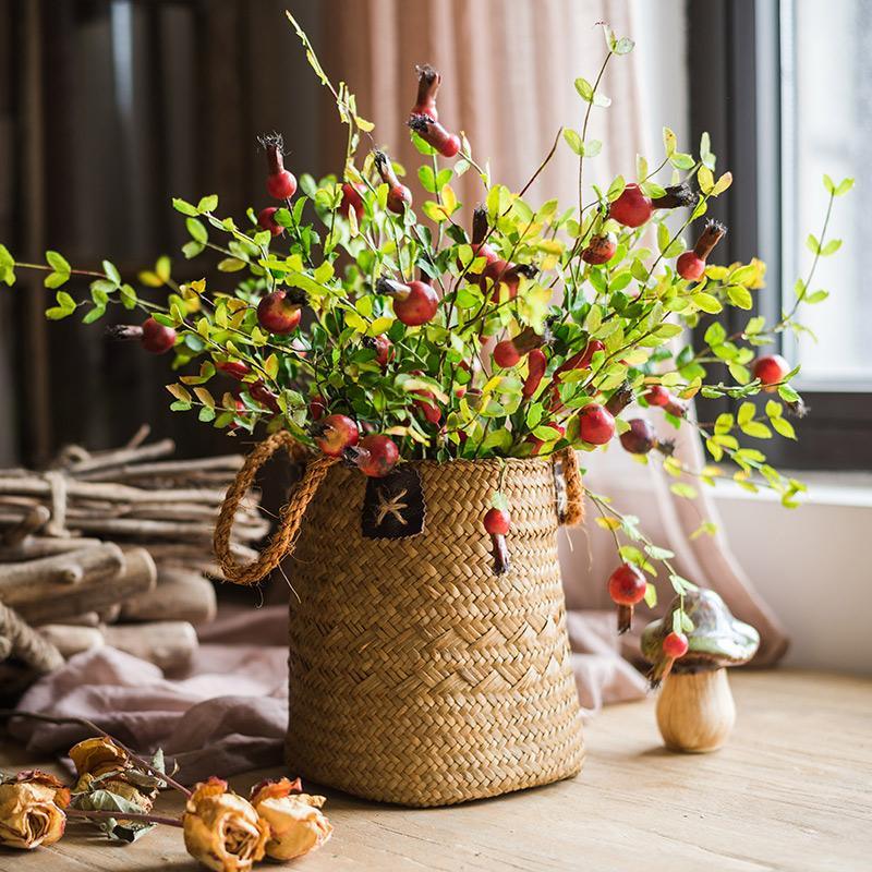 Artificial Fruit Small Pomegranate Fruit Stem 23