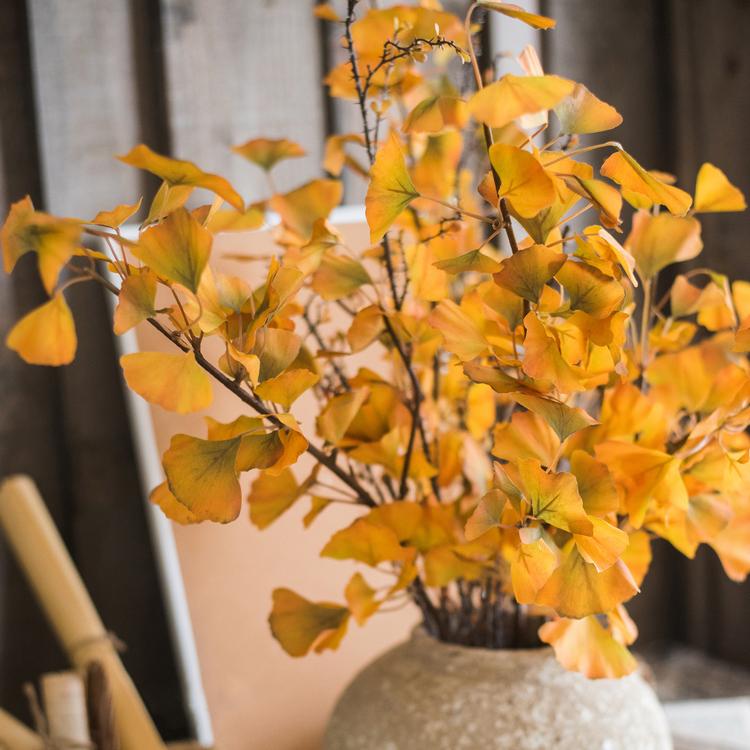 Artificial Ginkgo Stem in Yellow 37