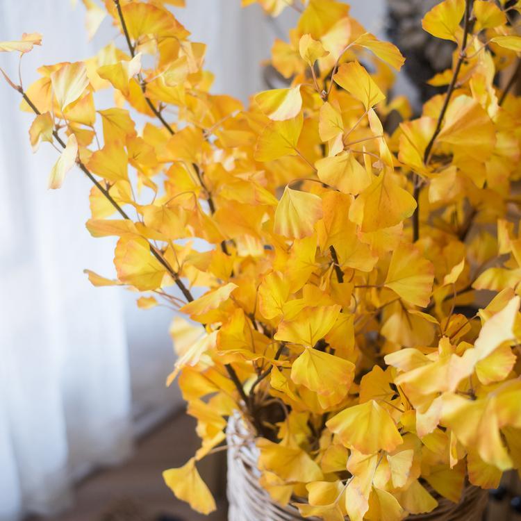 Artificial Ginkgo Stem in Yellow 37