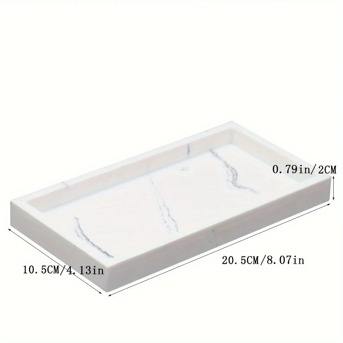 Artificial marble bathroom sink tray, bathroom tray with very good hand feel and texture, suitable for home, hotel, office building and other bathroom storage trays. Bathroom tray, home model room decoration, very good effect