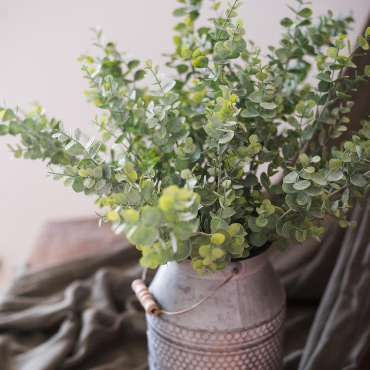 Artificial Faux Plant Eucalyptus Stem Green 26