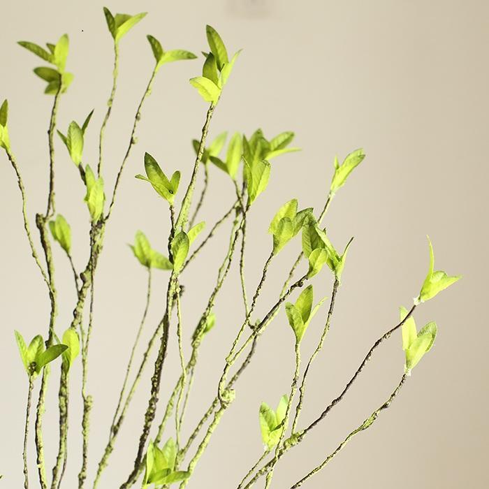 Artificial Faux Plant Green Leaf Rattan Stem 37