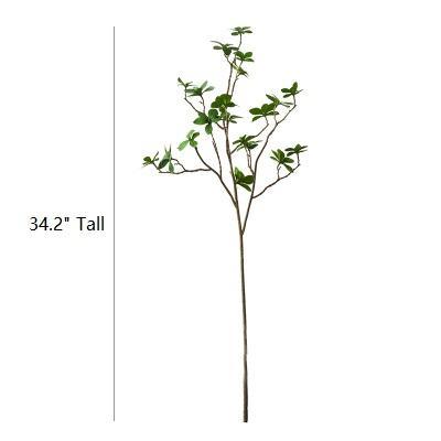 Artificial Faux Plant Japanese Zen Leaf Stem 34
