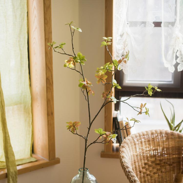Artificial Faux Plant Japanese Zen Leaf Stem 34