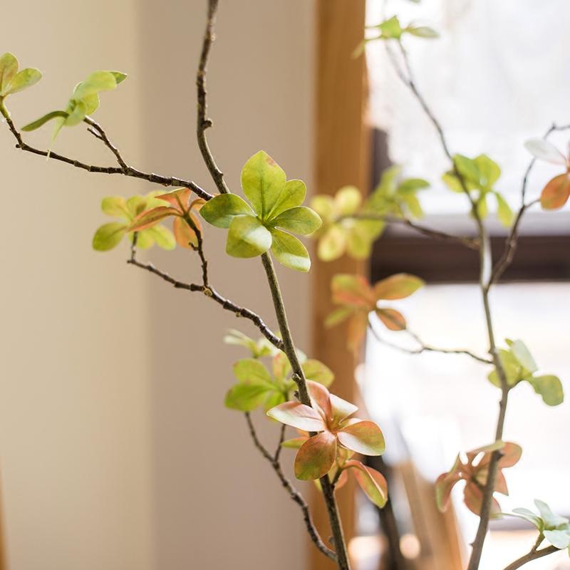 Artificial Faux Plant Japanese Zen Leaf Stem 34