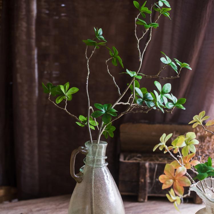 Artificial Faux Plant Japanese Zen Leaf Stem 34