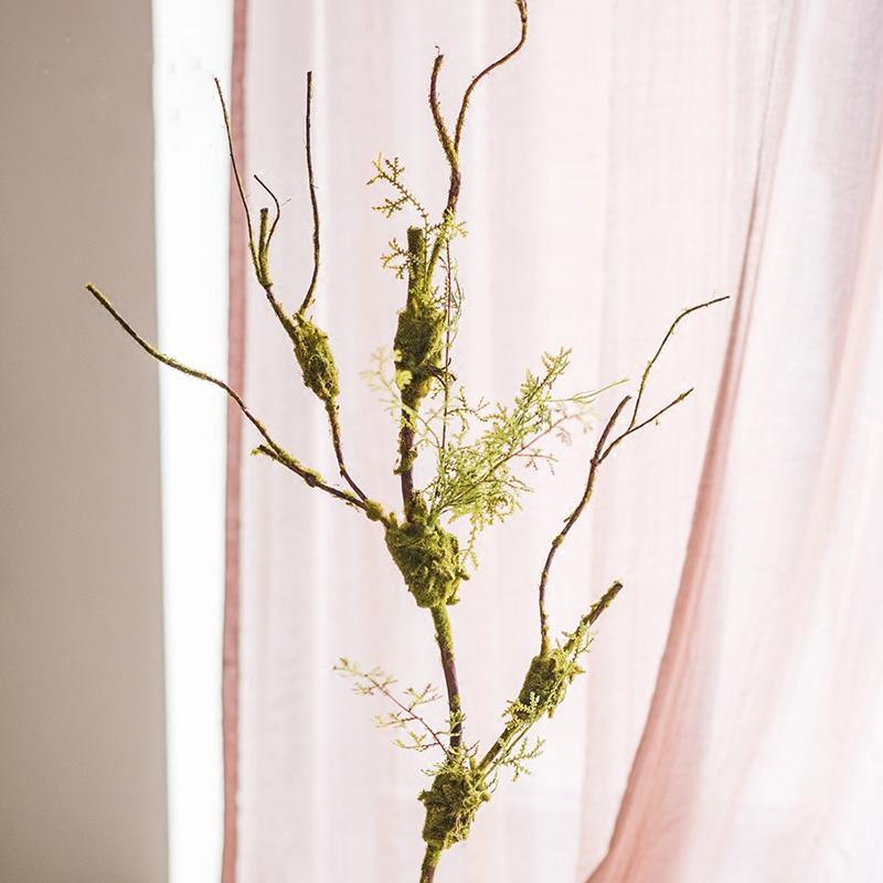 Artificial Plant Moss Rattan Stem 30