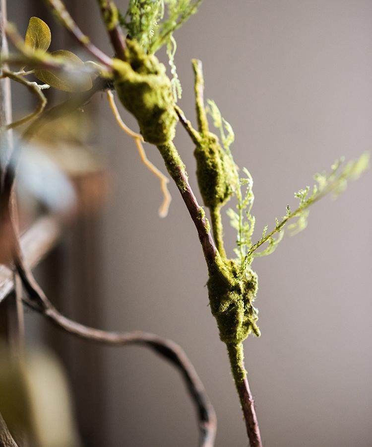 Artificial Plant Moss Rattan Stem 30