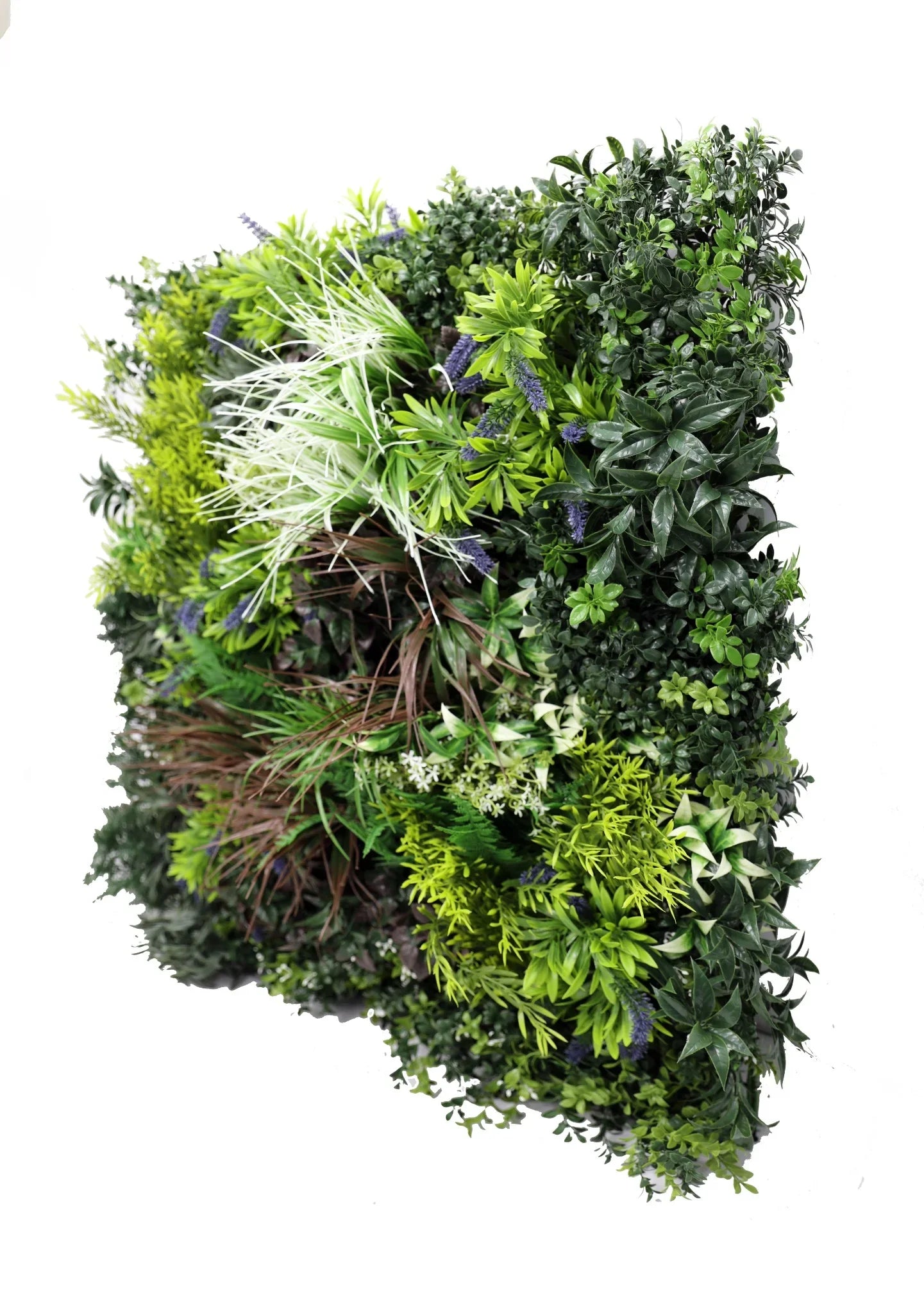 Tropical Forest Artificial Vertical Garden Green Wall Panel 35×35in – NFPA701 Fire Rated – UV Resistant – Commercial Grade
