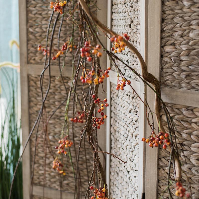 Artificial Vine Orange Faux Berry 39