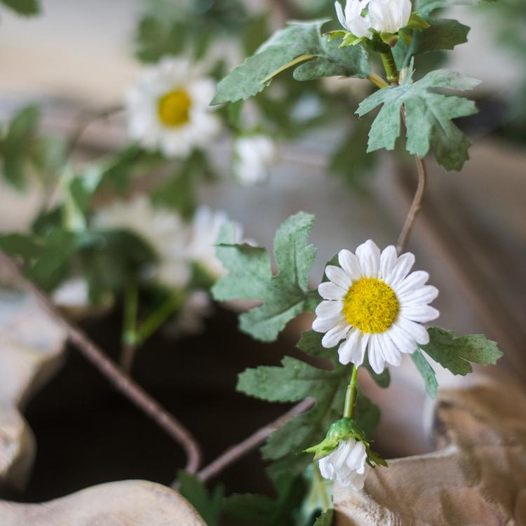 Artificial Sunflower Vine White 67