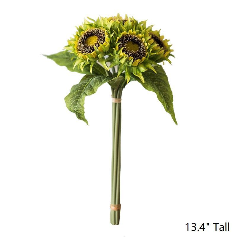 Artificial Silk Yellow Sunflower Bouquet 13