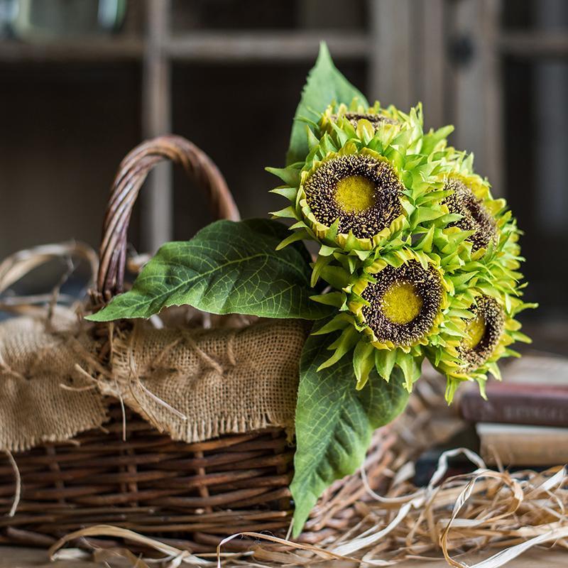 Artificial Silk Yellow Sunflower Bouquet 13