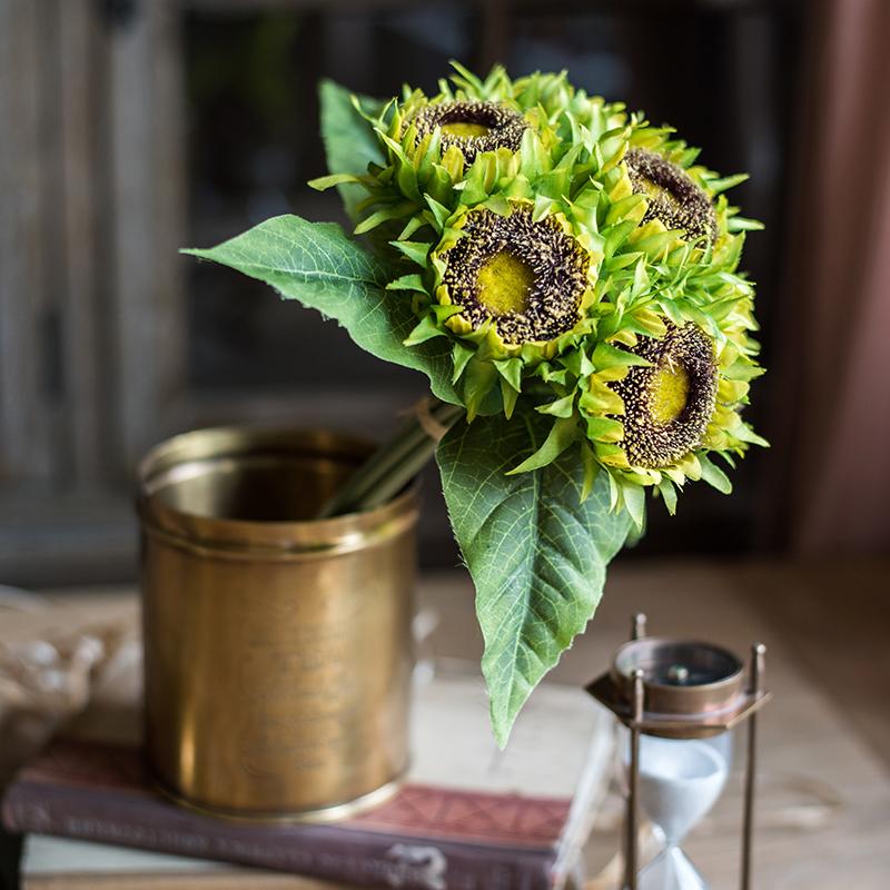 Artificial Silk Yellow Sunflower Bouquet 13