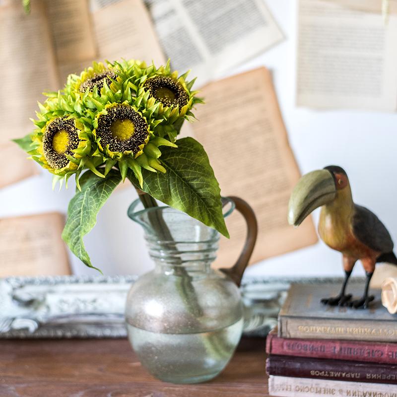 Artificial Silk Yellow Sunflower Bouquet 13