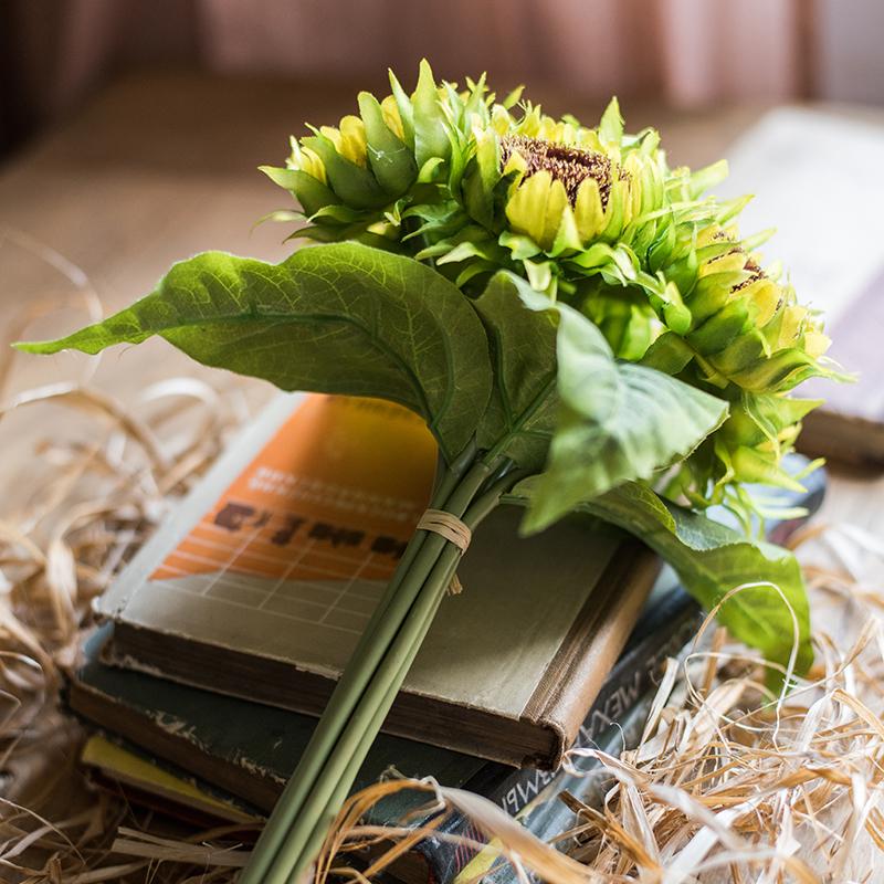 Artificial Silk Yellow Sunflower Bouquet 13