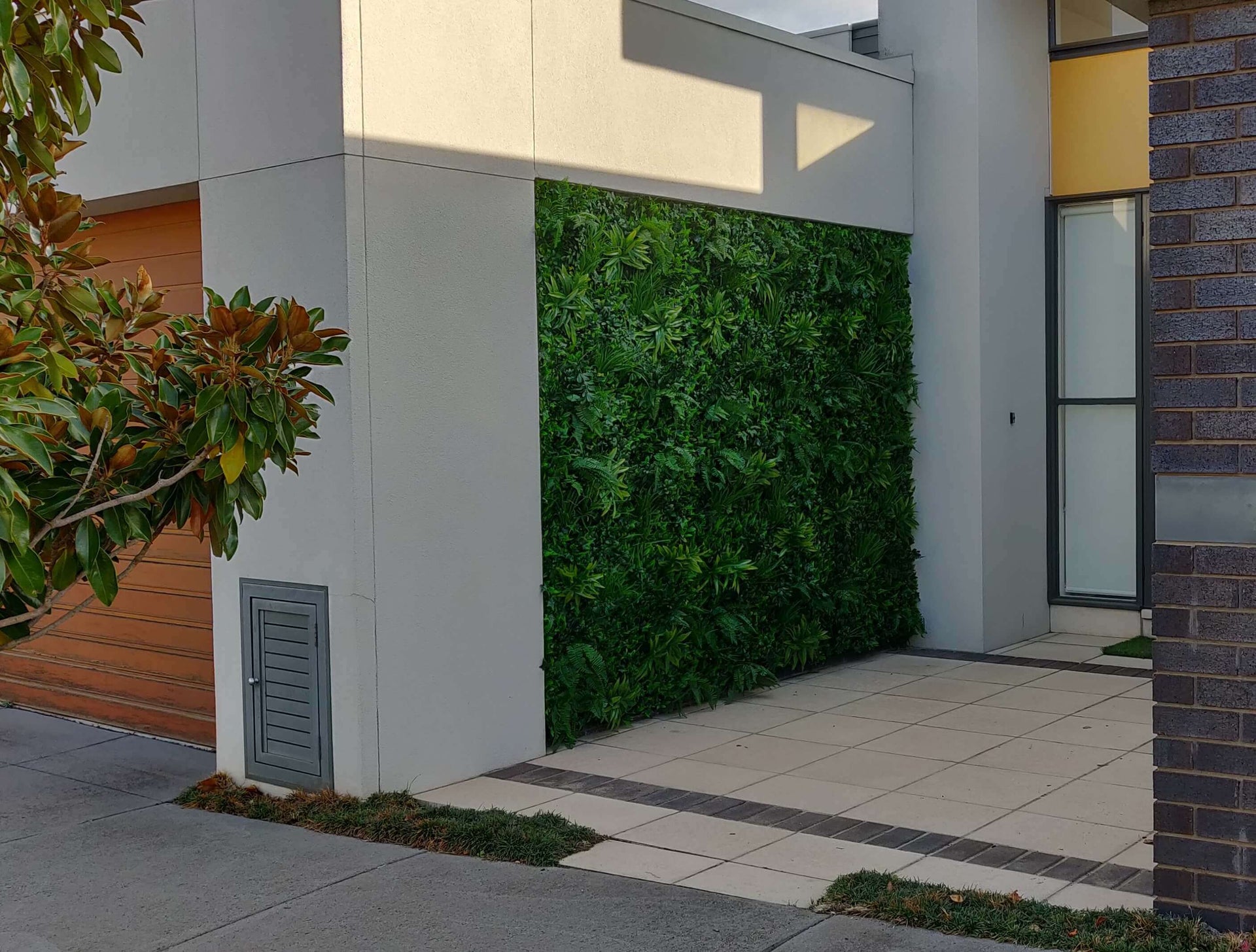 Green Tropics Artificial Vertical Garden Green Wall Panel 40×40in 11 SQ FT – UV Resistant – Commercial Grade