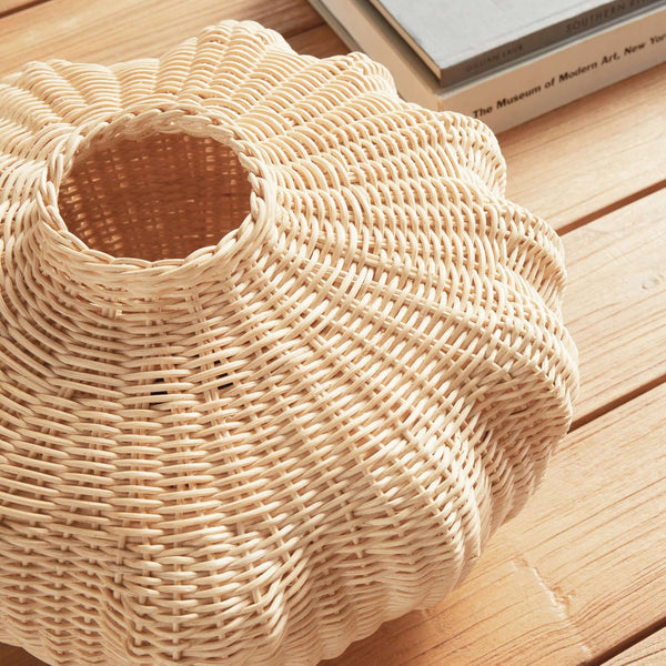 Artisan Rattan Vase for Boho and Coastal Décor