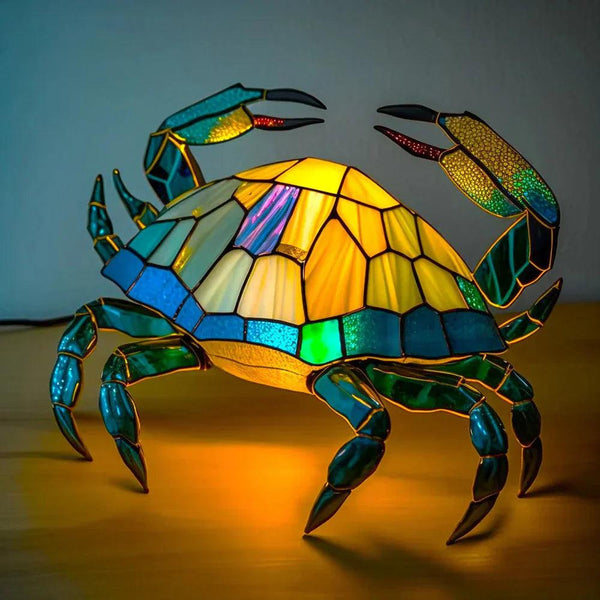 Tiffany Style Animal Table Lamp Stained Glass Art Light E26/E12 Decorative