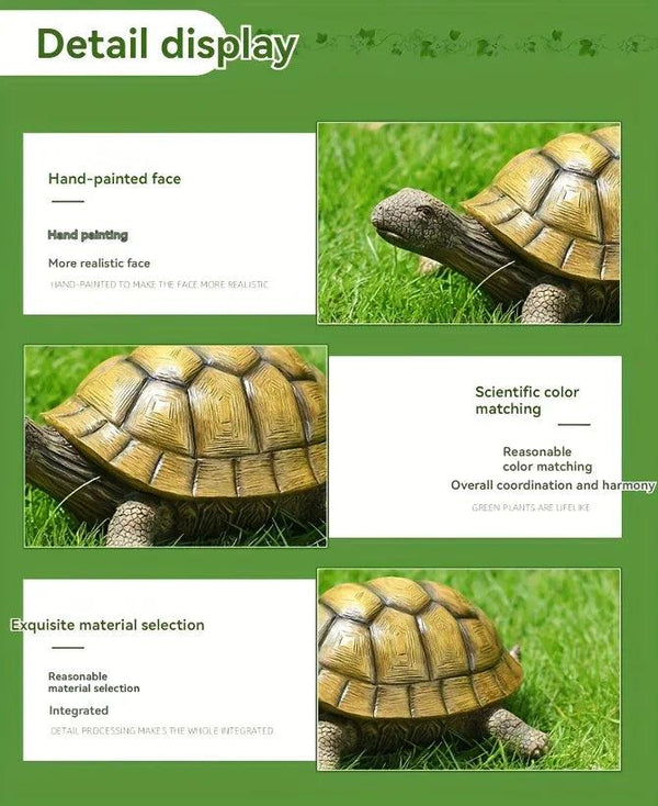 Artistic Resin Turtle Garden Statue for Outdoor Decor