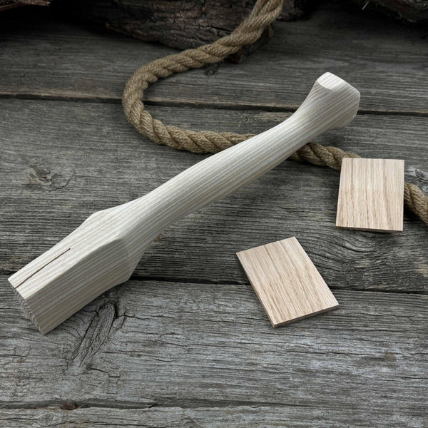 Ash Wood Axe Handle with Red Oak Wedges, 33 cm (12.99 inches)