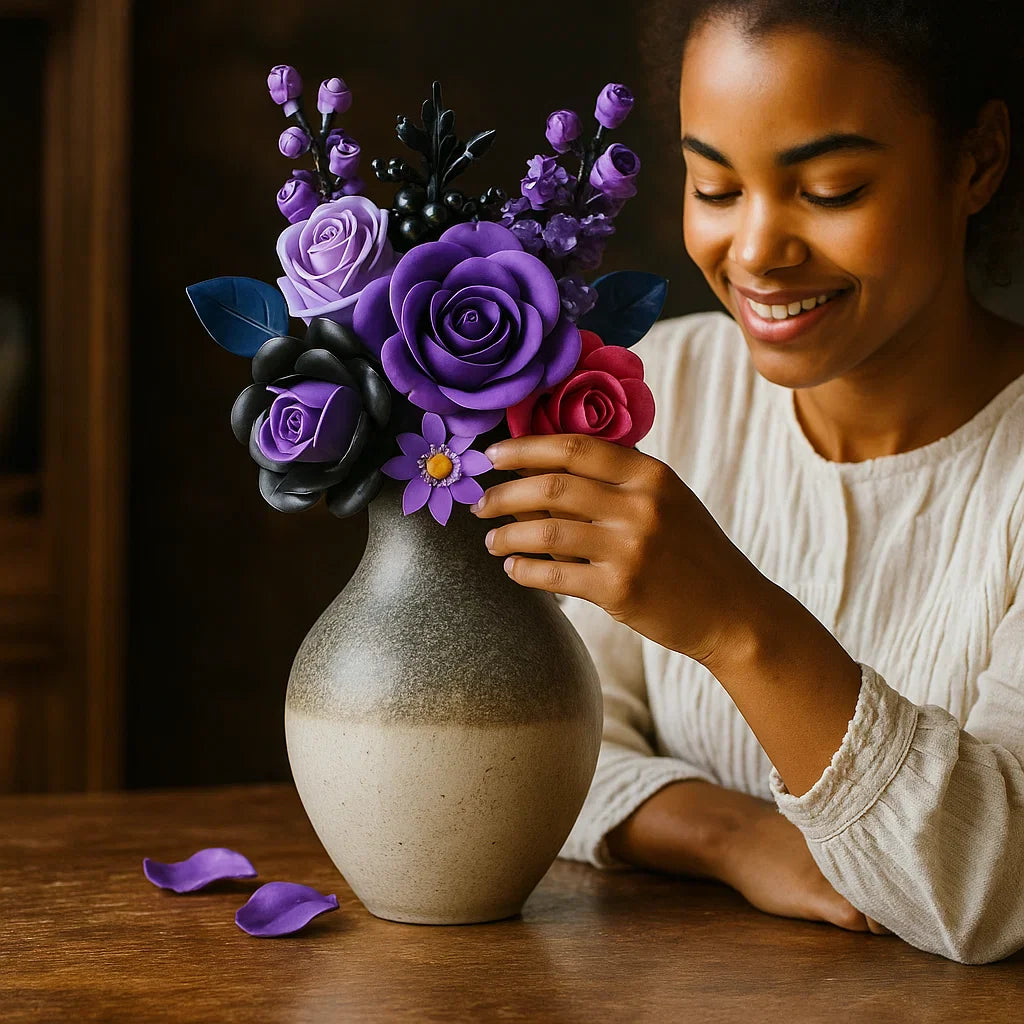 BrickBloom Purple Roses