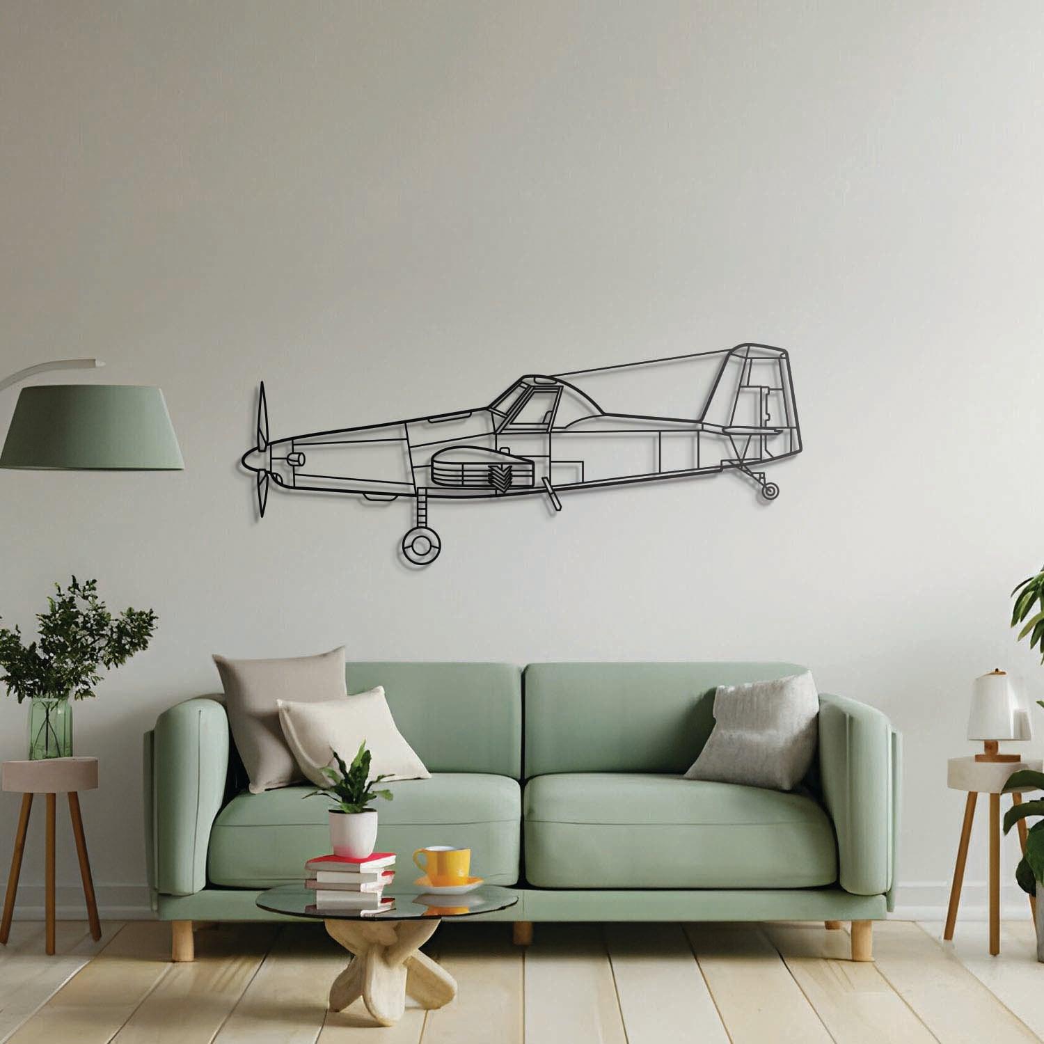 AT-500 Metal Aircraft Wall Art - NCP0462