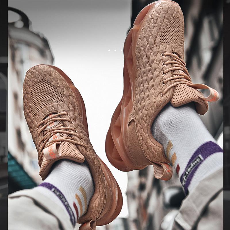 Athletic Black Modern Running Breathable Sneakers Comfortable Shoes Gym Training Outdoor Sport Slip On Casual Sport Running Athletic Jogging Tennis Walking Shoes Breathable Fashion Gym Workout Sneakers